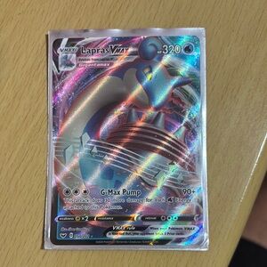 Pokemon Lapras VMAX Card - Multicolor Holographic